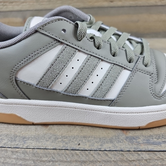 Adidas Men's Break Start Sportswear Athletic Shoes Green Pebble Chalk White - Picture 9 of 10